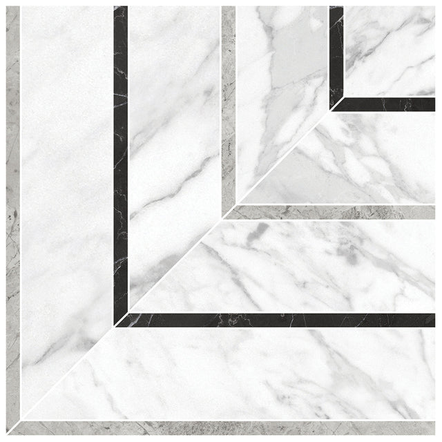 Anatolia Tile La Marca Statuarietto Picco Honed Porcelain Mosaics. 1 Sheet = .48 Sq. Ft. Sold In Carton Quantities Of 4.84 Sq. Ft. 4501-0400-0  - premium natural stone mosaic tile from Anatolia Tile, available at PoshHaus showroom in Keene, NH