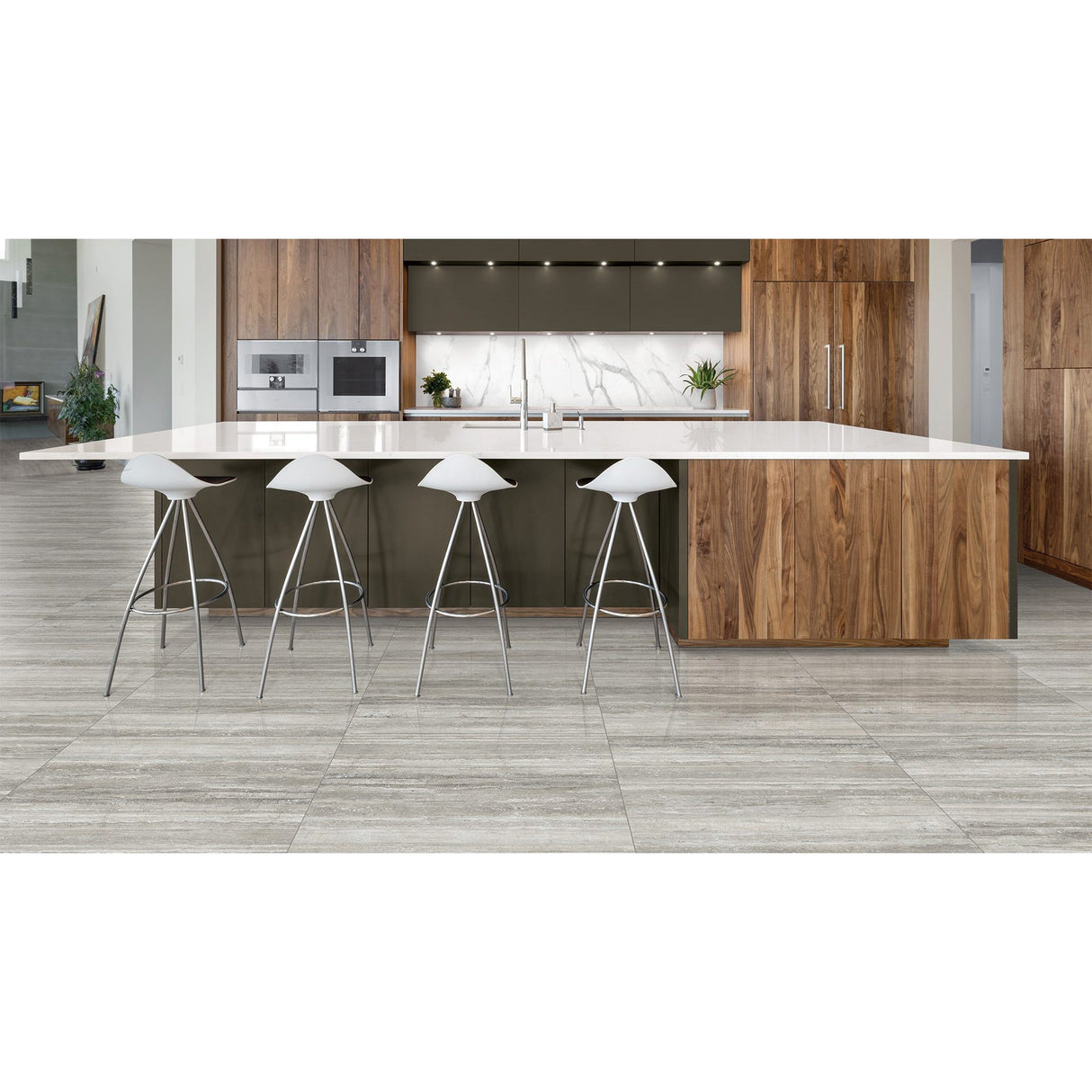 Anatolia Tile 24X48 La Marca Traventino Honed & Rectified 4500-0843-0 Travertino Instrata 24x48 Honed - premium natural stone mosaic tile from Anatolia Tile, available at PoshHaus showroom in Keene, NH