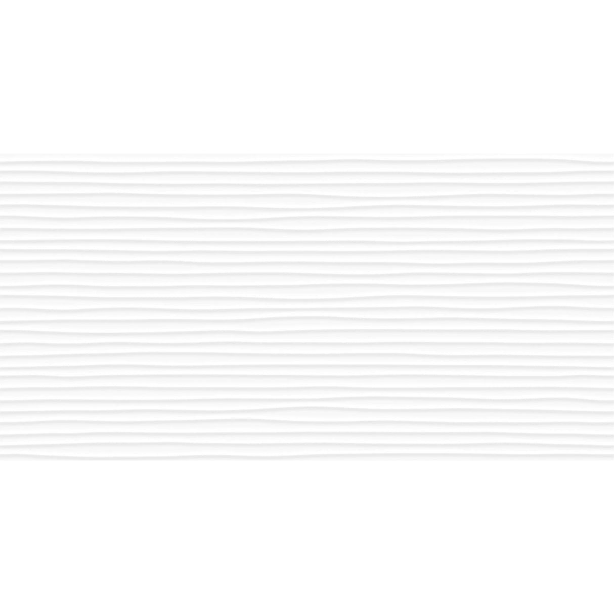 Anatolia Tile 12X24 Linea Amplitued Sculpted White Glossy Wall Tile 4000-0048-1  - premium natural stone mosaic tile from Anatolia Tile, available at PoshHaus showroom in Keene, NH
