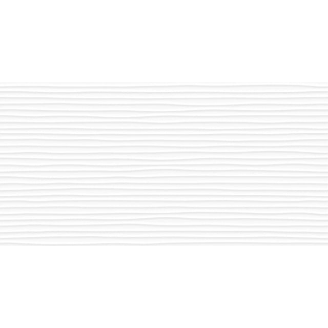 Anatolia Tile 12X24 Linea Amplitued Sculpted White Glossy Wall Tile 4000-0048-1  - premium natural stone mosaic tile from Anatolia Tile, available at PoshHaus showroom in Keene, NH