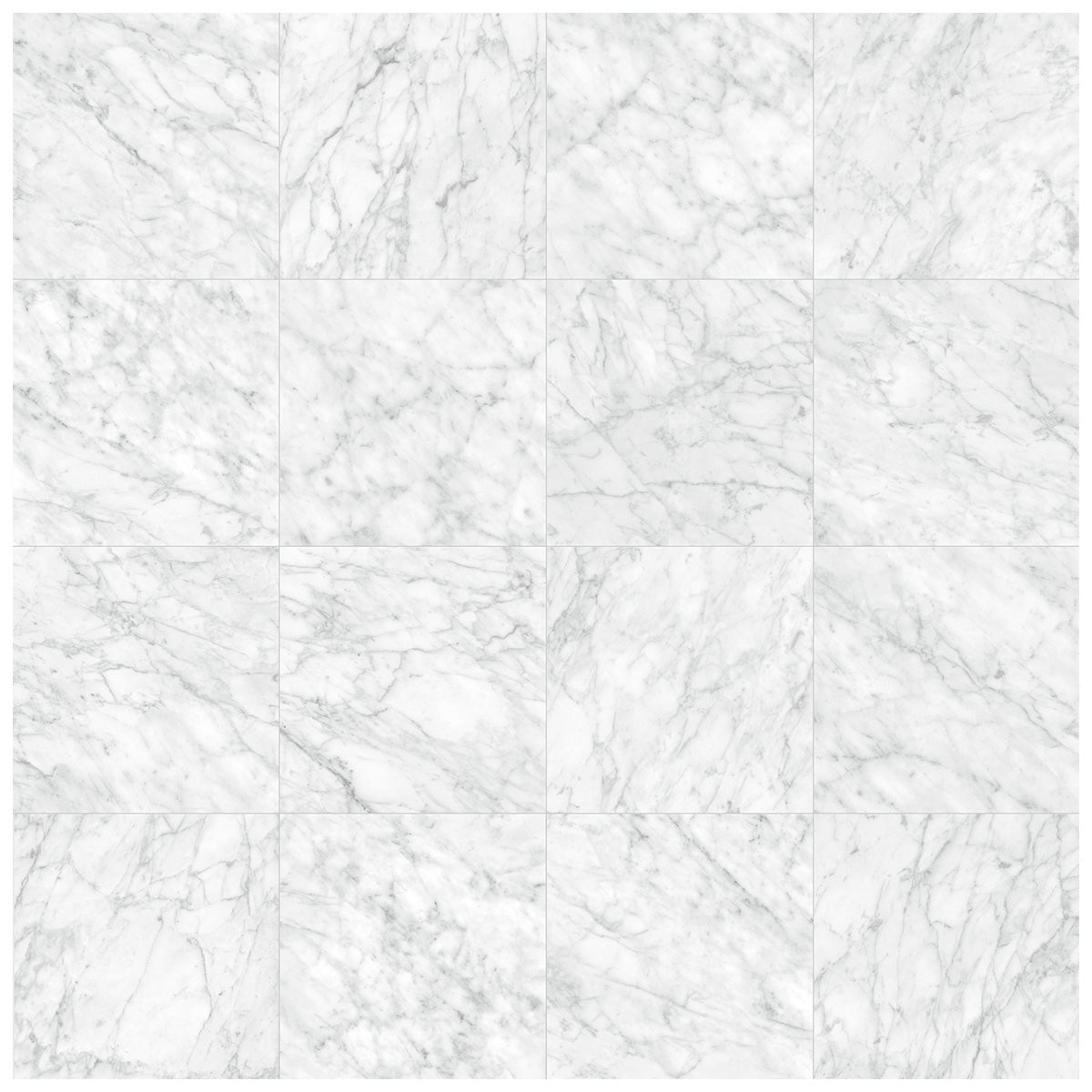 Anatolia Tile 24X24 Plata Carrara M Matte 4500-0968-0 Carrara Abisso 24x24 Matte - premium natural stone mosaic tile from Anatolia Tile, available at PoshHaus showroom in Keene, NH