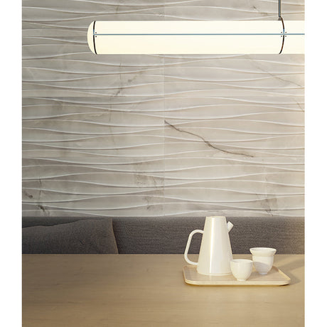 Anatolia Tile 12X36 Raffino Curva Onyx Matte 4000-0271-0  - premium natural stone mosaic tile from Anatolia Tile, available at PoshHaus showroom in Keene, NH