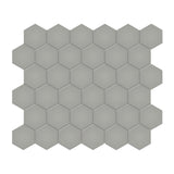 Anatolia Tile Soho 2 Inch Hexagon Cement Chic Matte Porcelain Mosaics. 1 Sheet = .94 Sq. Ft. 4501-0459-0  - premium natural stone mosaic tile from Anatolia Tile, available at PoshHaus showroom in Keene, NH