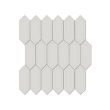 Anatolia Tile 2X5 Soho Halo Grey Glossy Porcelain Picket Mosaics. 1 Sheet = .97 Sq. Ft. 4501-0483-0  - premium natural stone mosaic tile from Anatolia Tile, available at PoshHaus showroom in Keene, NH