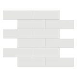 Anatolia Tile 2X6 Soho Vintage Grey Matte Porcelain Brick Mosaics. 1 Sheet = .95 Sq. Ft. 4501-0504-0  - premium natural stone mosaic tile from Anatolia Tile, available at PoshHaus showroom in Keene, NH