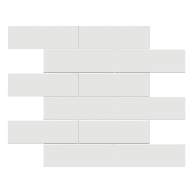 Anatolia Tile 2X6 Soho Vintage Grey Matte Porcelain Brick Mosaics. 1 Sheet = .95 Sq. Ft. 4501-0504-0  - premium natural stone mosaic tile from Anatolia Tile, available at PoshHaus showroom in Keene, NH