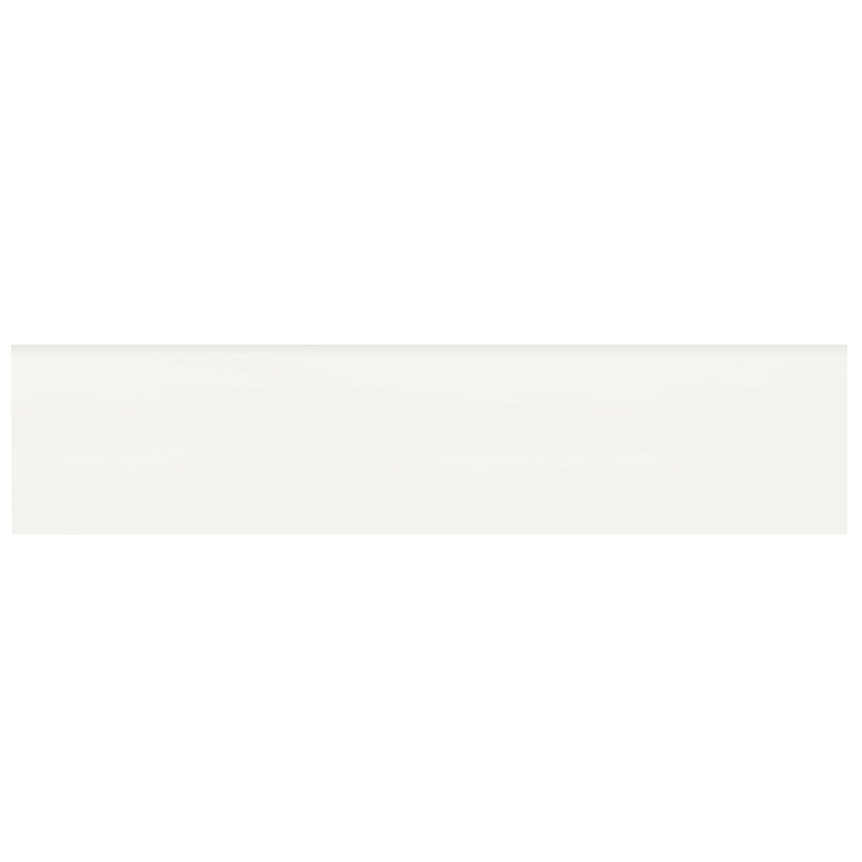 Anatolia Tile 2 X 8 Soho Canvas White Glossy Glazed Ceramic Bullnose 4002-0121-0 Canvas White 2x8 Bullnose Glossy - premium natural stone mosaic tile from Anatolia Tile, available at PoshHaus showroom in Keene, NH