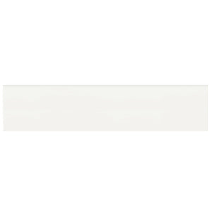 Anatolia Tile 2 X 8 Soho Canvas White Glossy Glazed Ceramic Bullnose 4002-0121-0 Canvas White 2x8 Bullnose Glossy - premium natural stone mosaic tile from Anatolia Tile, available at PoshHaus showroom in Keene, NH