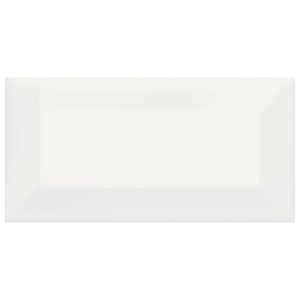 Anatolia Tile 3 X 6 Soho Canvas White Beveled Glossy Glazed Ceramic Wall Tile 4000-0161-1 Canvas White 3x6 Beveled - premium natural stone mosaic tile from Anatolia Tile, available at PoshHaus showroom in Keene, NH