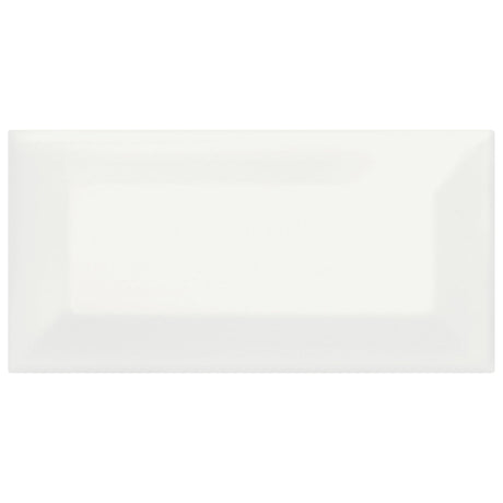 Anatolia Tile 3 X 6 Soho Canvas White Beveled Glossy Glazed Ceramic Wall Tile 4000-0161-1 Canvas White 3x6 Beveled - premium natural stone mosaic tile from Anatolia Tile, available at PoshHaus showroom in Keene, NH