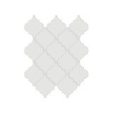 Anatolia Tile Soho Vintage Grey Beveled Arabesque Glossy Porcelain Mosaics. 1 Sheet = .96 Sq. Ft. 4501-0474-0  - premium natural stone mosaic tile from Anatolia Tile, available at PoshHaus showroom in Keene, NH