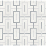 Anatolia Tile Soho Afternoon Blend Chain Pattern Matte Porcelain Mosaics. 1 Sheet = .91 Sq. Ft. 4501-0543-0  - premium natural stone mosaic tile from Anatolia Tile, available at PoshHaus showroom in Keene, NH