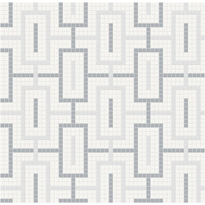 Anatolia Tile Soho Afternoon Blend Chain Pattern Matte Porcelain Mosaics. 1 Sheet = .91 Sq. Ft. 4501-0543-0  - premium natural stone mosaic tile from Anatolia Tile, available at PoshHaus showroom in Keene, NH