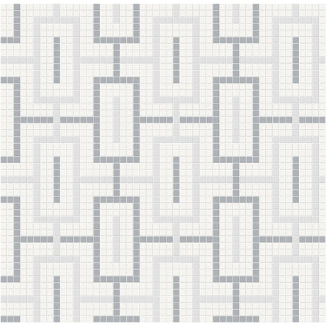 Anatolia Tile Soho Afternoon Blend Chain Pattern Matte Porcelain Mosaics. 1 Sheet = .91 Sq. Ft. 4501-0543-0  - premium natural stone mosaic tile from Anatolia Tile, available at PoshHaus showroom in Keene, NH