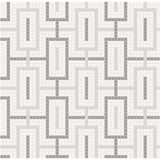Anatolia Tile Soho Evening Blend Chain Pattern Matte Porcelain Mosaics. 1 Sheet = .91 Sq. Ft. 4501-0544-0  - premium natural stone mosaic tile from Anatolia Tile, available at PoshHaus showroom in Keene, NH