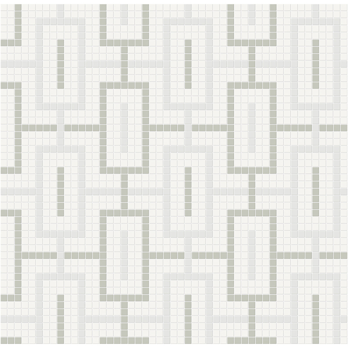 Anatolia Tile Soho Morning Blend Chain Pattern Matte Porcelain Mosaics. 1 Sheet = .91 Sq. Ft. 4501-0542-0  - premium natural stone mosaic tile from Anatolia Tile, available at PoshHaus showroom in Keene, NH