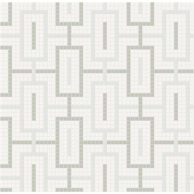 Anatolia Tile Soho Morning Blend Chain Pattern Matte Porcelain Mosaics. 1 Sheet = .91 Sq. Ft. 4501-0542-0  - premium natural stone mosaic tile from Anatolia Tile, available at PoshHaus showroom in Keene, NH