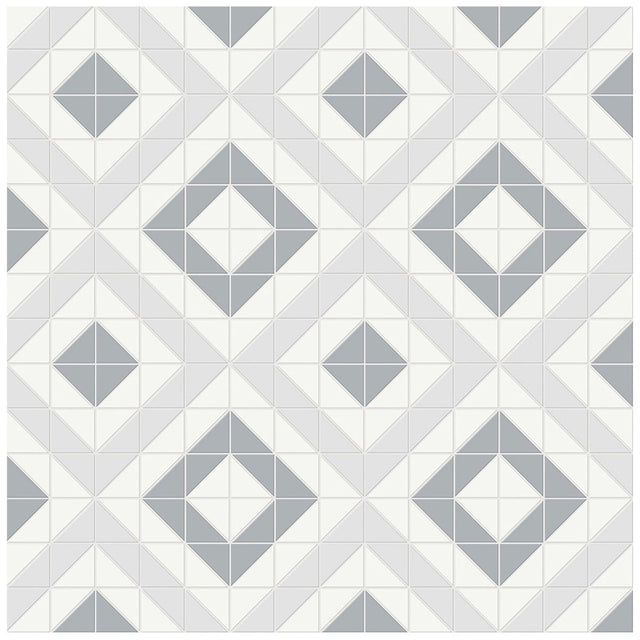 Anatolia Tile Soho Afternoon Blend Cubic Pattern Matte Porcelain Mosaics. 1 Sheet = .69 Sq.. Ft. 4501-0548-0  - premium natural stone mosaic tile from Anatolia Tile, available at PoshHaus showroom in Keene, NH