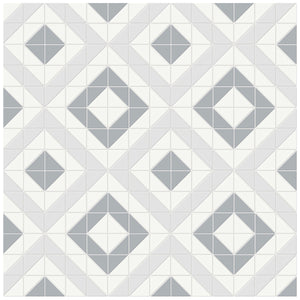 Soho Afternoon Blend Cubic Pattern Matte Porcelain Mosaics. 1 Sheet = .69 Sq.. Ft.