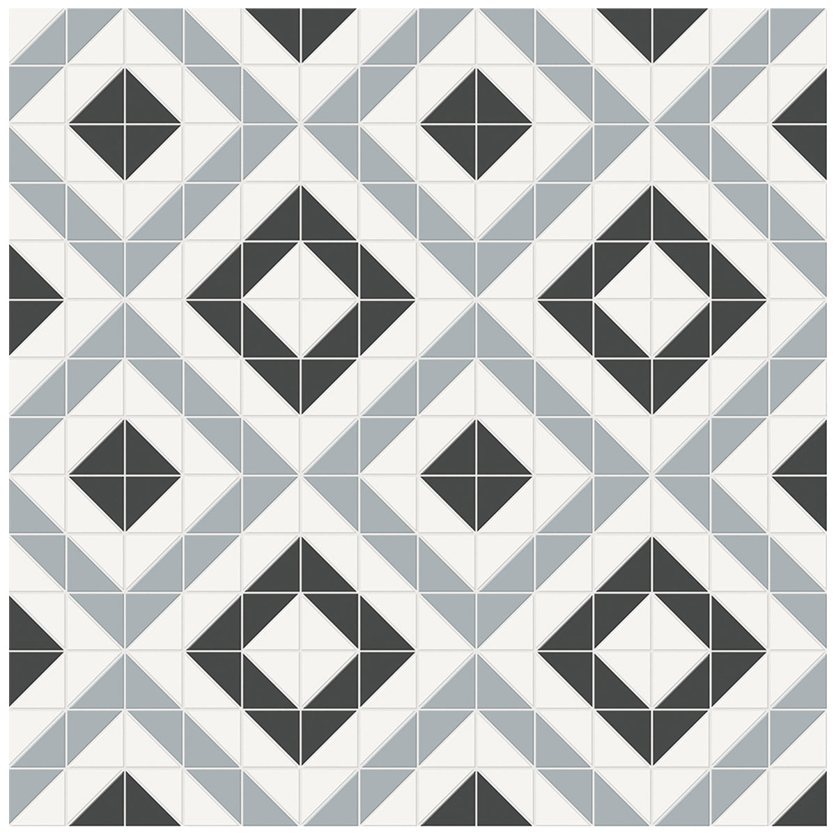 Anatolia Tile Soho Dawn Blend Cubic Pattern Matte Porcelain Mosaics. 1 Sheet = .69 Sq. Ft. 4501-0551-0  - premium natural stone mosaic tile from Anatolia Tile, available at PoshHaus showroom in Keene, NH