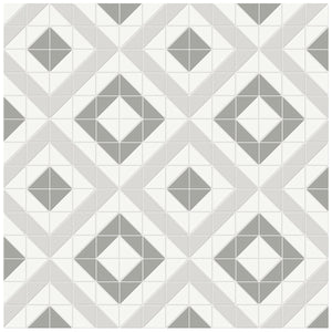 Anatolia Tile Soho Evening Blend Cubic Pattern Matte Porcelain Mosaics. 1 Sheet = .69 Sq. Ft. 4501-0549-0  - premium natural stone mosaic tile from Anatolia Tile, available at PoshHaus showroom in Keene, NH