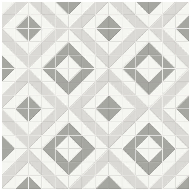 Anatolia Tile Soho Evening Blend Cubic Pattern Matte Porcelain Mosaics. 1 Sheet = .69 Sq. Ft. 4501-0549-0  - premium natural stone mosaic tile from Anatolia Tile, available at PoshHaus showroom in Keene, NH
