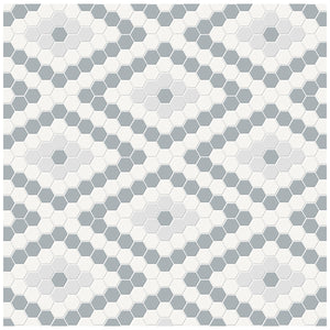 Anatolia Tile Soho Afternoon Blend Diamond Pattern Matte Porcelain Mosaics. 1 Sheet = .71 Sq. Ft. 4501-0558-0  - premium natural stone mosaic tile from Anatolia Tile, available at PoshHaus showroom in Keene, NH