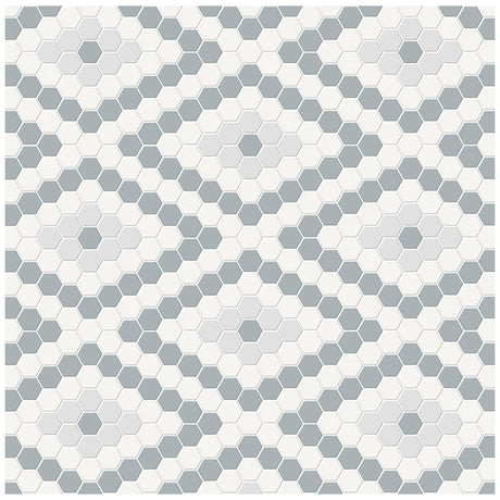 Anatolia Tile Soho Afternoon Blend Diamond Pattern Matte Porcelain Mosaics. 1 Sheet = .71 Sq. Ft. 4501-0558-0  - premium natural stone mosaic tile from Anatolia Tile, available at PoshHaus showroom in Keene, NH