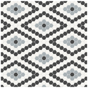 Soho Dawn Blend Diamond Pattern Matte Porcelain Mosaics. 1 Sheet = .71 Sq. Ft.