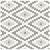 Anatolia Tile Soho Evening Blend Diamond Pattern Matte Porcelain Mosaics. 1 Sheet = .71 Sq. Ft. 4501-0559-0  - premium natural stone mosaic tile from Anatolia Tile, available at PoshHaus showroom in Keene, NH