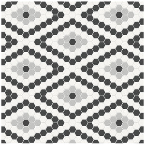Anatolia Tile Soho Midnight Blend Diamond Pattern Matte Porcelain Mosaics. 1 Sheet = .71 Sq. Ft. 4501-0560-0  - premium natural stone mosaic tile from Anatolia Tile, available at PoshHaus showroom in Keene, NH