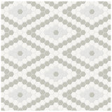 Anatolia Tile Soho Morning Blend Diamond Pattern Matte Porcelain Mosaics. 1 Sheet = .71 Sq. Ft. 4501-0557-0  - premium natural stone mosaic tile from Anatolia Tile, available at PoshHaus showroom in Keene, NH