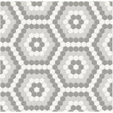 Anatolia Tile Soho Evening Blend Hexagon Pattern Matte Porcelain Mosaics. 1 Sheet = .83 Sq. Ft. 4501-0554-0  - premium natural stone mosaic tile from Anatolia Tile, available at PoshHaus showroom in Keene, NH
