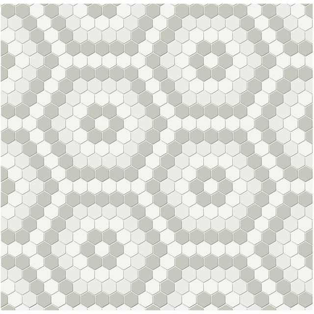Anatolia Tile Soho Morning Blend Hexagon Pattern Matte Porcelain Mosaics. 1 Sheet = .83 Sq. Ft. 4501-0552-0  - premium natural stone mosaic tile from Anatolia Tile, available at PoshHaus showroom in Keene, NH