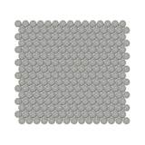 Anatolia Tile 3/4 Inch Soho Glossy Cement Chic Penny Round Porcelain Mosaics. 1 Sheet = .97 Sq. Ft. 4501-0431-0  - premium natural stone mosaic tile from Anatolia Tile, available at PoshHaus showroom in Keene, NH