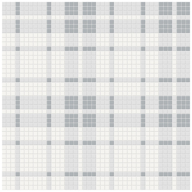 Anatolia Tile Soho Afternoon Blend Plaid Pattern Matte Porcelain Mosaics. 1 Sheet = 1.24 Sq. Ft. 4501-0538-0  - premium natural stone mosaic tile from Anatolia Tile, available at PoshHaus showroom in Keene, NH