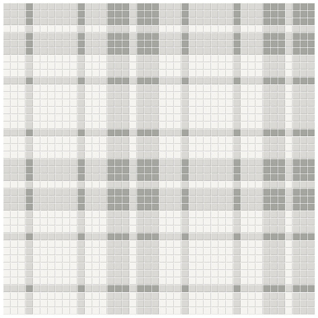Anatolia Tile Soho Evening Blend Plaid Pattern Matte Porcelain Mosaics. 1 Sheet = 1.24 Sq. Ft. 4501-0539-0  - premium natural stone mosaic tile from Anatolia Tile, available at PoshHaus showroom in Keene, NH