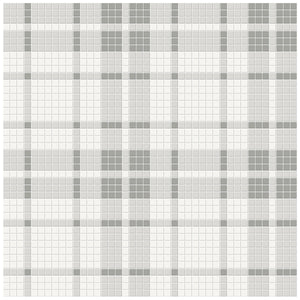 Soho Evening Blend Plaid Pattern Matte Porcelain Mosaics. 1 Sheet = 1.24 Sq. Ft.