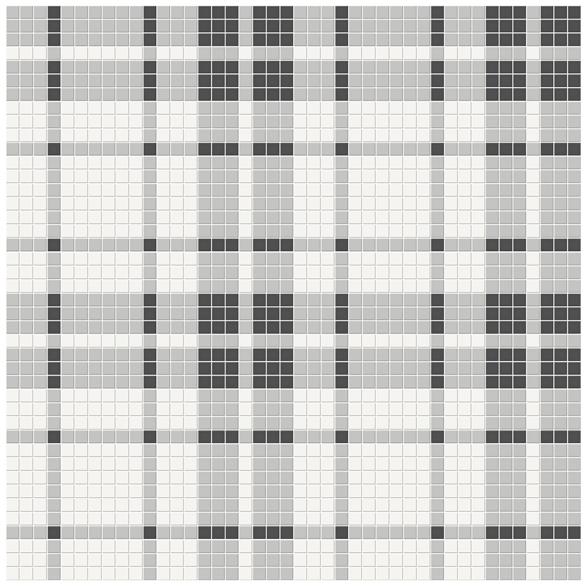 Anatolia Tile Soho Midnight Blend Plaid Pattern Matte Porcelain Mosaics. 1 Sheet = 1.24 Sq. Ft. 4501-0540-0  - premium natural stone mosaic tile from Anatolia Tile, available at PoshHaus showroom in Keene, NH