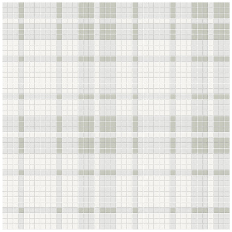 Anatolia Tile Soho Morning Blend Plaid Pattern Matte Porcelain Mosaics. 1 Sheet = 1.24 Sq. Ft. 4501-0537-0  - premium natural stone mosaic tile from Anatolia Tile, available at PoshHaus showroom in Keene, NH