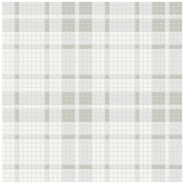 Anatolia Tile Soho Morning Blend Plaid Pattern Matte Porcelain Mosaics. 1 Sheet = 1.24 Sq. Ft. 4501-0537-0  - premium natural stone mosaic tile from Anatolia Tile, available at PoshHaus showroom in Keene, NH