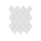 Anatolia Tile Soho Gallery Grey Glossy Porcelain Scallop Mosaics. 1 Sheet = 1 Sq. Ft. 4501-0514-0  - premium natural stone mosaic tile from Anatolia Tile, available at PoshHaus showroom in Keene, NH