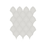 Anatolia Tile Soho Loft Grey Glossy Porcelain Scallop Mosaics. 1 Sheet = 1 Sq. Ft. 4501-0516-0  - premium natural stone mosaic tile from Anatolia Tile, available at PoshHaus showroom in Keene, NH