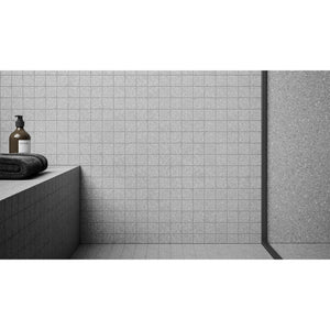 Anatolia Tile 2X2 Station Ash Matte 36 Piece Porcelain Mosaics. 1 Sheet = .96 Sq. Ft. 4501-0318-0 (63-668) Ash 2x2 - premium natural stone mosaic tile from Anatolia Tile, available at PoshHaus showroom in Keene, NH