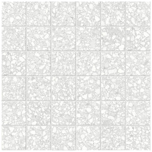 Anatolia Tile 2X2 Station Pearl Matte 36 Piece Porcelain Mosaics. 1 Sheet = .96 Sq. Ft. 4501-0317-0 (63-667) Pearl 2x2 - premium natural stone mosaic tile from Anatolia Tile, available at PoshHaus showroom in Keene, NH