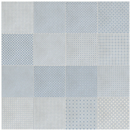 Anatolia Tile 8X8 Tapestri Denim Blend 4500-0978-0 Anatolia Denim Blend 8x8 - premium natural stone mosaic tile from Anatolia Tile, available at PoshHaus showroom in Keene, NH
