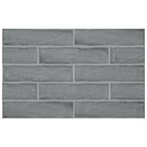 Anatolia Tile 3X12 Teramoda Charcoal Glossy 4000-0249-0 Charcoal - premium natural stone mosaic tile from Anatolia Tile, available at PoshHaus showroom in Keene, NH