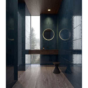 Anatolia Tile 3X12 Teramoda Ink Glossy 4000-0253-0 Ink - premium natural stone mosaic tile from Anatolia Tile, available at PoshHaus showroom in Keene, NH