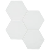 Anatolia Tile 6" Hex Teramoda Powder Glossy 4000-0254-0 Powder Hexagon - premium natural stone mosaic tile from Anatolia Tile, available at PoshHaus showroom in Keene, NH
