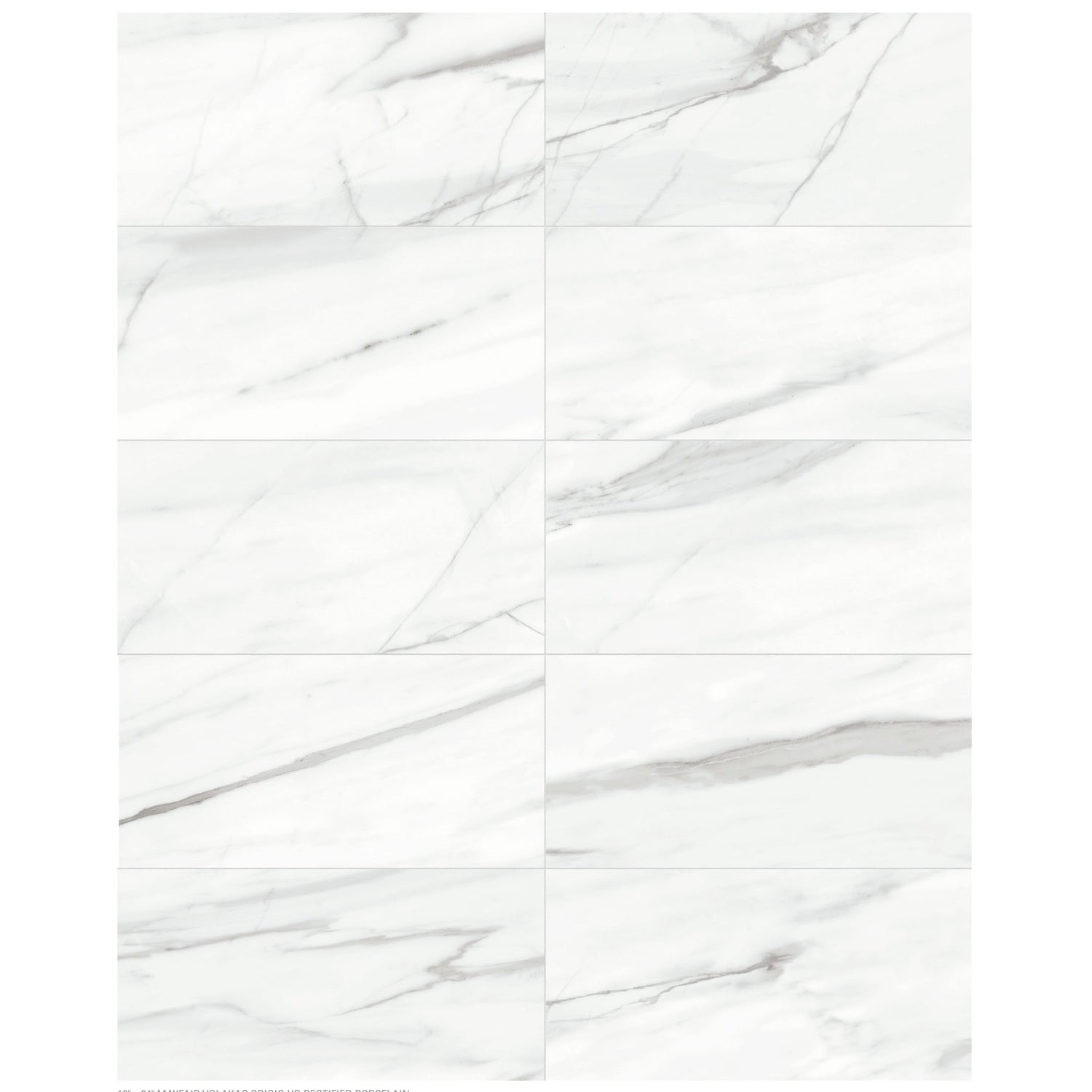 Anatolia Tile 16X32 Mayfair Volakas Grigio Matte Rectified Porcelain 4500-0410-1  - premium natural stone mosaic tile from Anatolia Tile, available at PoshHaus showroom in Keene, NH